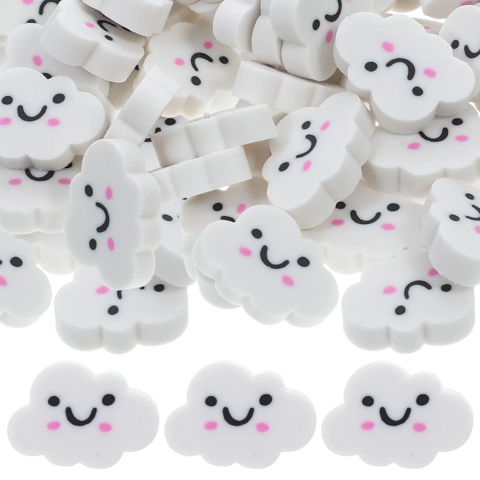 

50Pcs Mini Cloud Erasers Cute Portable Erasers for School Office Prizes Goodie Bags Drawing Writing Novelty Mini Eraser