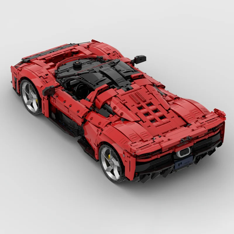 Super กีฬารถ Moc อาคารอิฐ F80 Champion Speed Cars รุ่นอาคารเทคโนโลยี Modular Block DIY ของเล่นวันหยุดของขวัญ