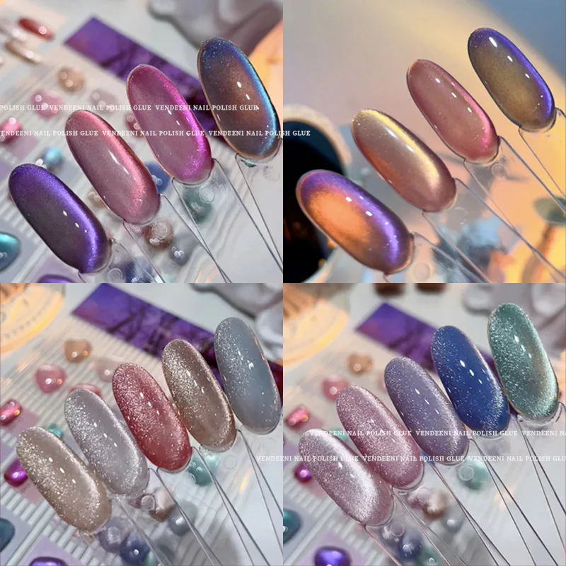 SEEKAA Cat eye color 14 colors Nail gel set Nail salon 2024 New Hot sale Non-toxic UV gel Fashion Nail Art Kit Custom Wholesale