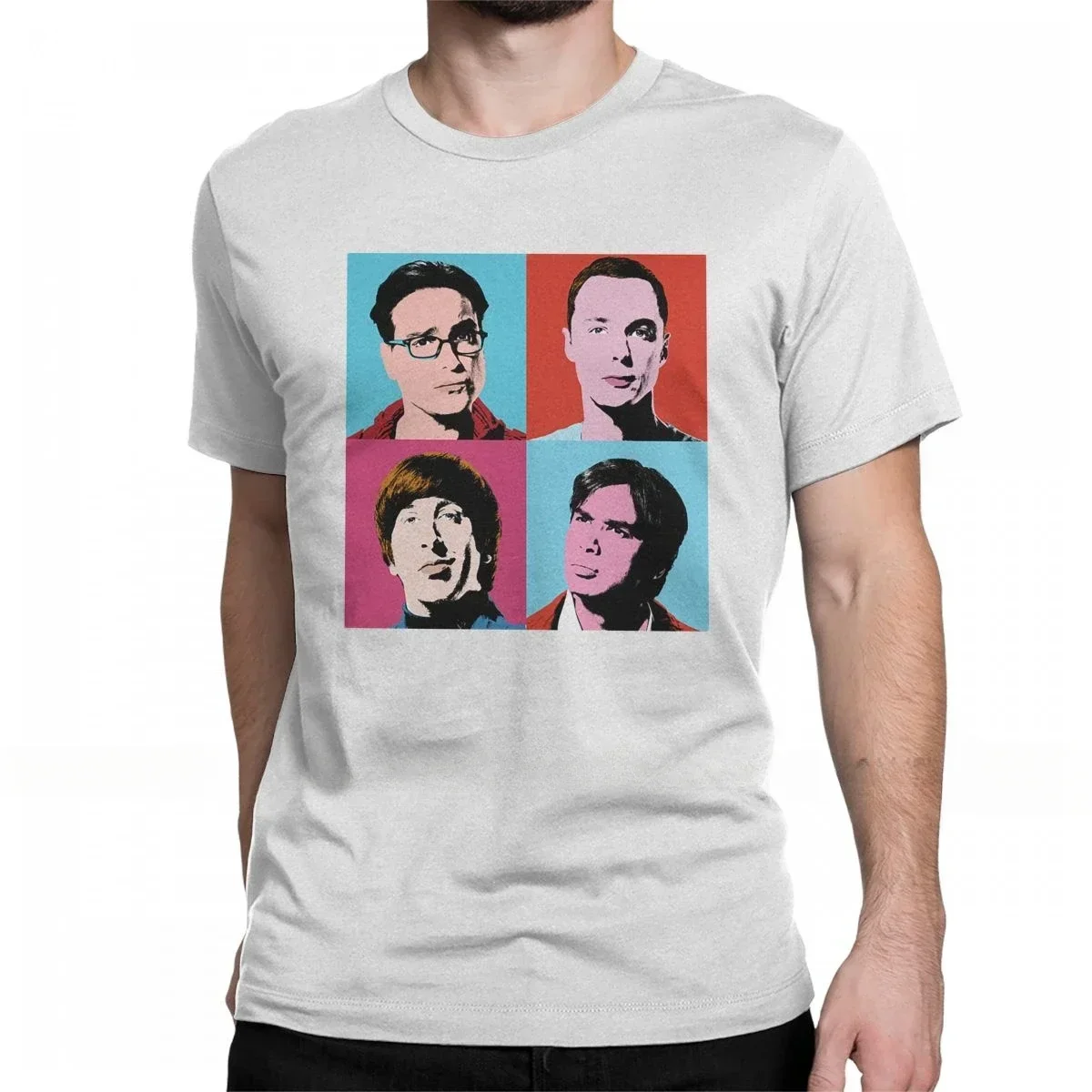 CC T Shirt Short Sleeve Tee  Plus Size Clothing Cool The Big Bang Theory Leonard Sheldon T- for Men