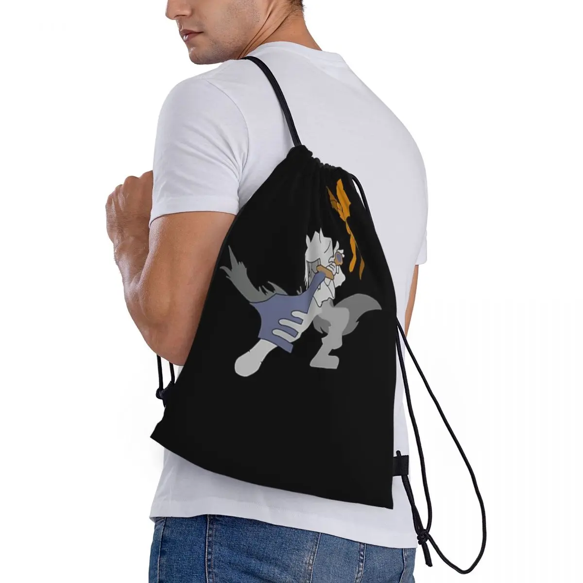 Custom Pattern Logo Drawstring Bag Dust An Elysian Tail Travel Backpack Student Storage Bag School Bag  ꦫ