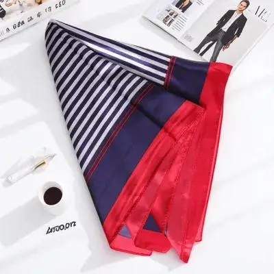 

Stewardess Scarf Lightweight Ladies Satin Neck Scarves Women Girls Fashion Decorative Bulk Square Versatile Elegant