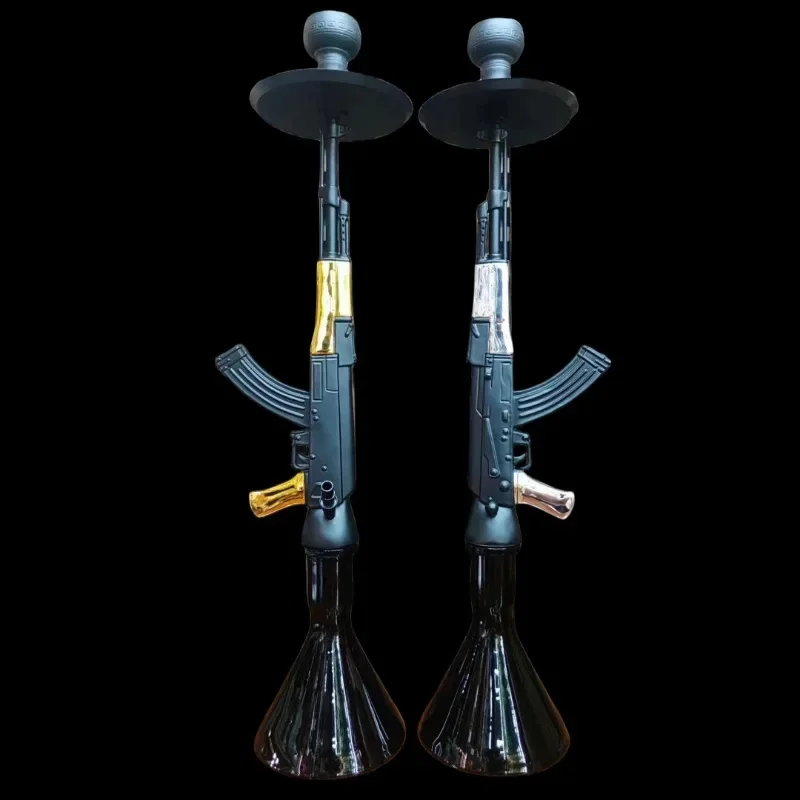 

Resin two-color plating, gun type large Arab shisha