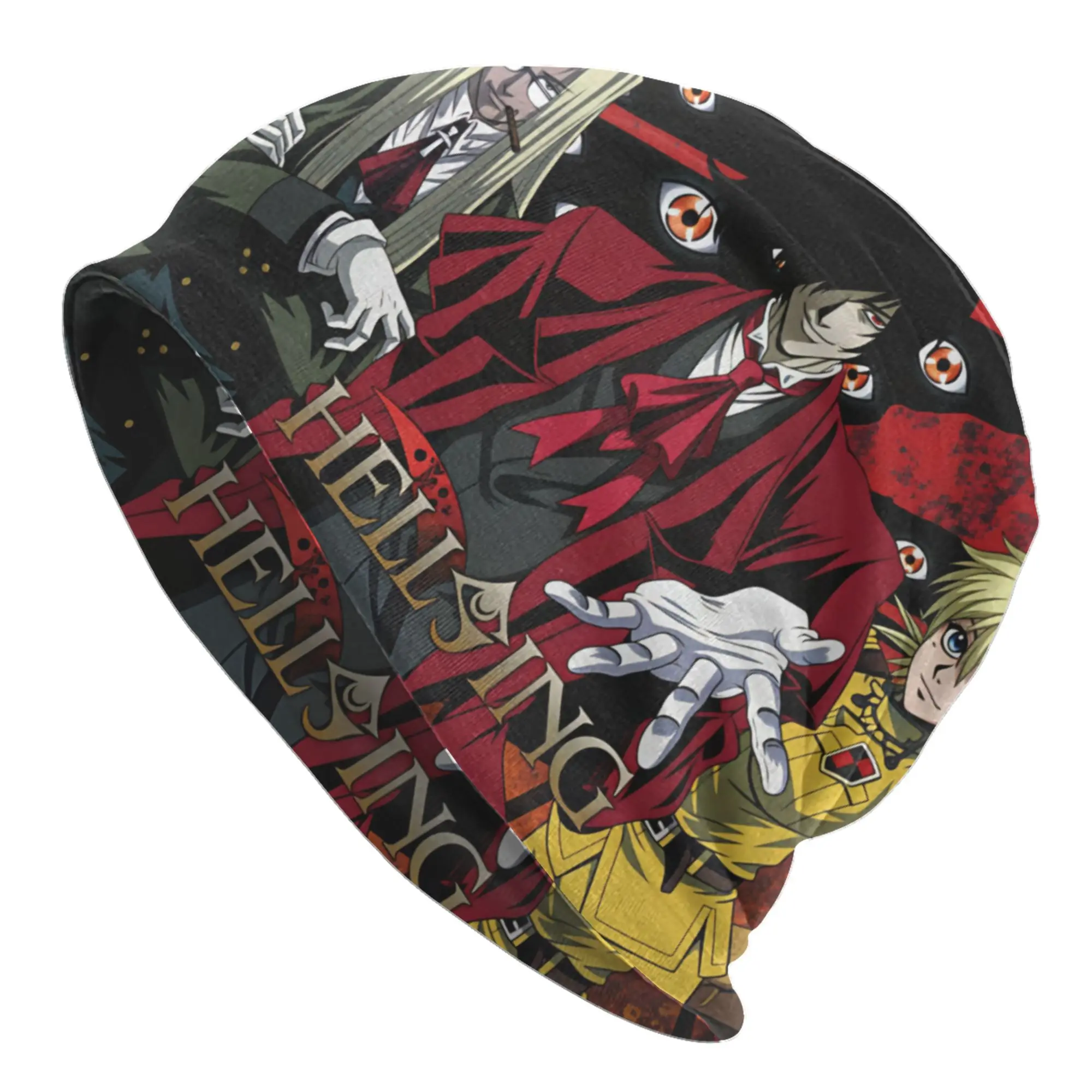 Seras Victoria Manga H-Hellsing Skullies Beanies Caps Hip Hop Winter Warm Women Men Knit Hat Unisex Adult Anime Bonnet Hats