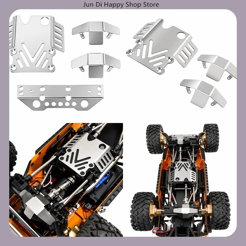 MJX 1/12 H12Y H12Y+ H12P RC Car Upgrade Parts Direct Fit 304 Chassis Armor