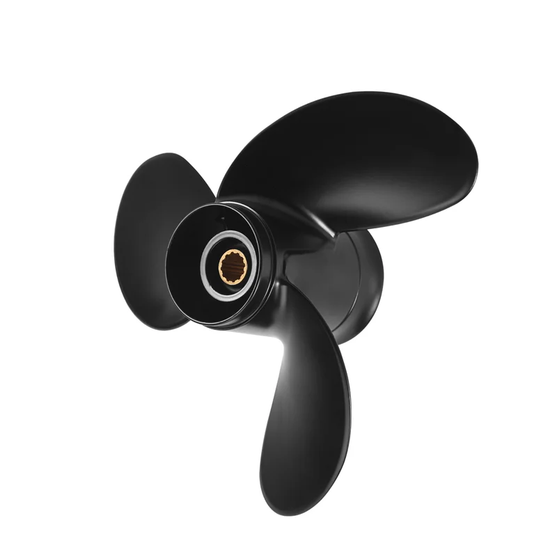 

A64P-8.9X8.5 Black Boat Outboard Propeller For Tohatsu 2 Stroke 9.8HP Aluminum Alloy 3B2-64517-0 Boat Motor