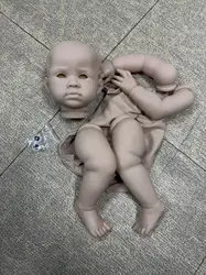 23inch Unfinished Unpainted Blank Doll Kits Reuben DIY Doll Parts Handmade Bebe Reborn Kit with Cloth Body