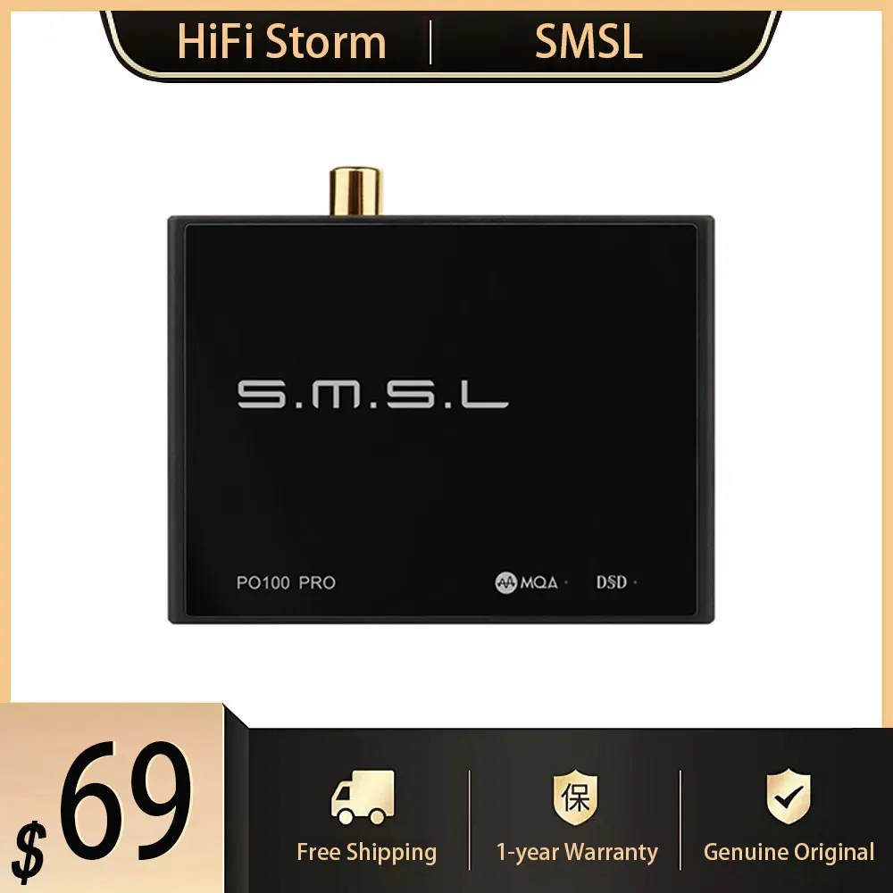جديد SMSL PO100 PRO USB واجهة رقمية MQA فك XOMS XU316 DSD64 محوري بصري DSD512 I2S إخراج 32bit 768Khz لـ PS5