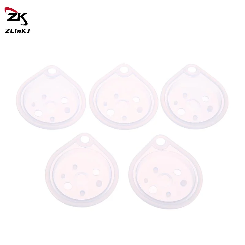 (ZYDD01) 5Pcs 50MM Pressure Oval Silica Gel Inclined Hole Diaphragm For Water Heater Gas Water Heater Water Pressure Diaphragm