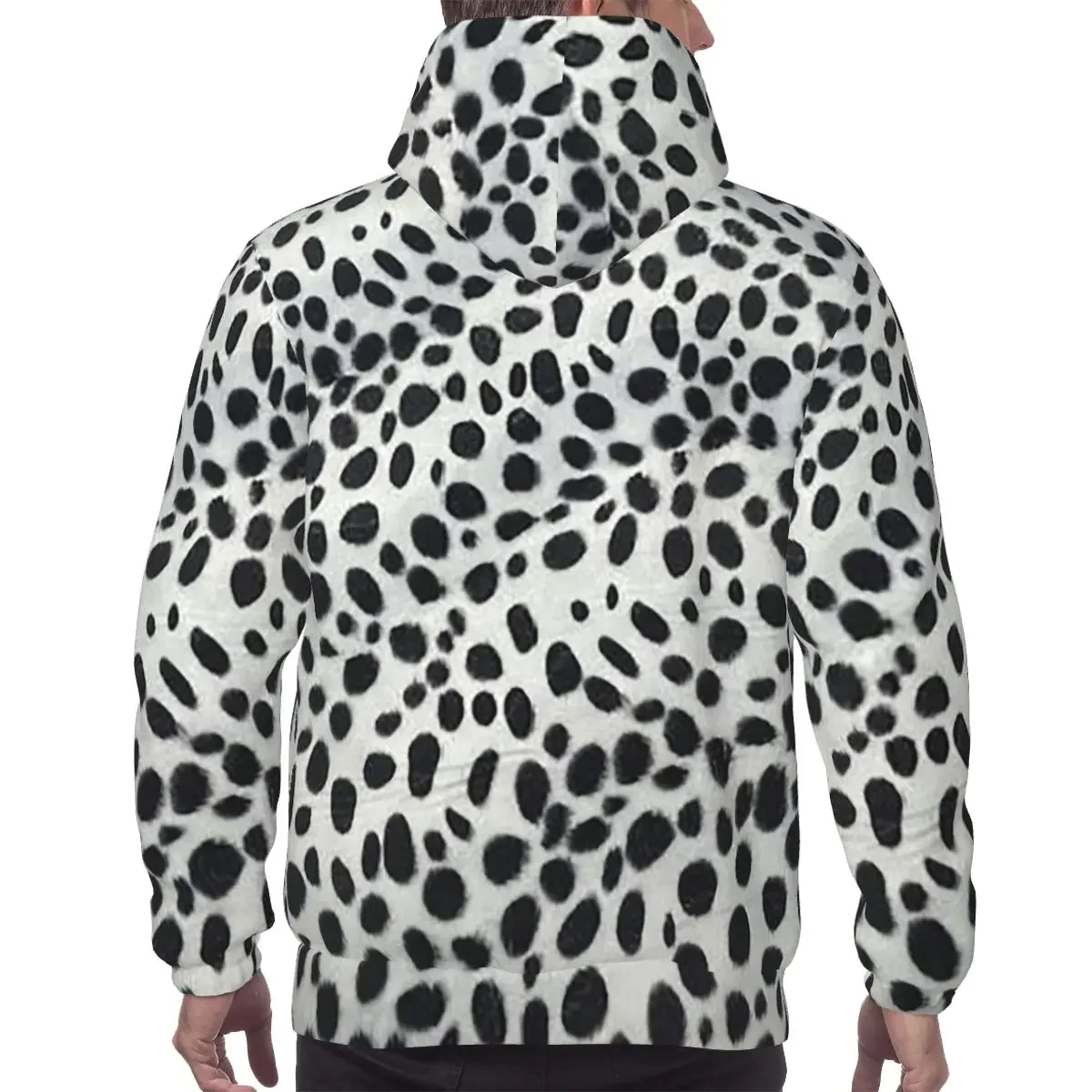 Dalmatian Dog Texture Hoodies Harajuku Pullover Autumn Winter Men's Women's Sweatshirt Long Sleeve Tops