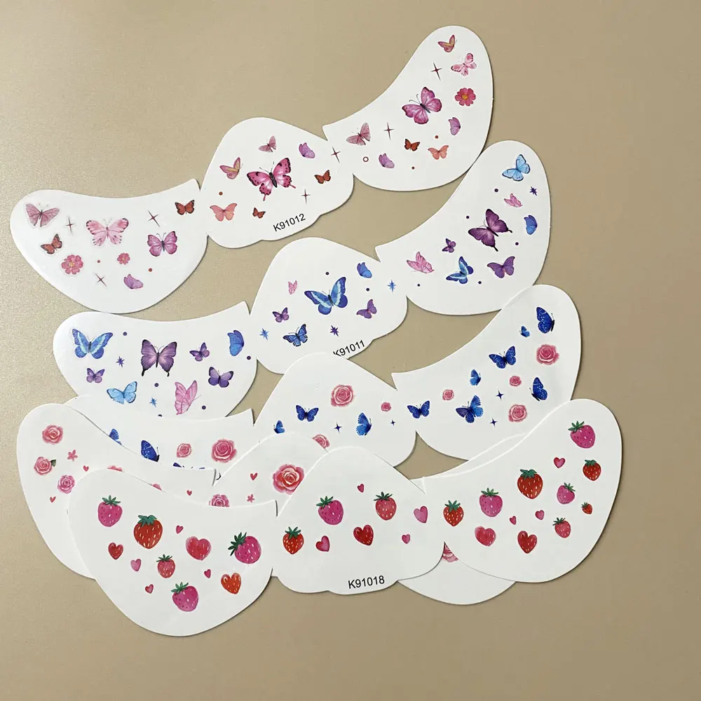 

1pc Face Tattoo Stickers Waterproof Flower Butterfly Temporary Tattoos for Women Face Makeup Decals for Valentine Music Festival