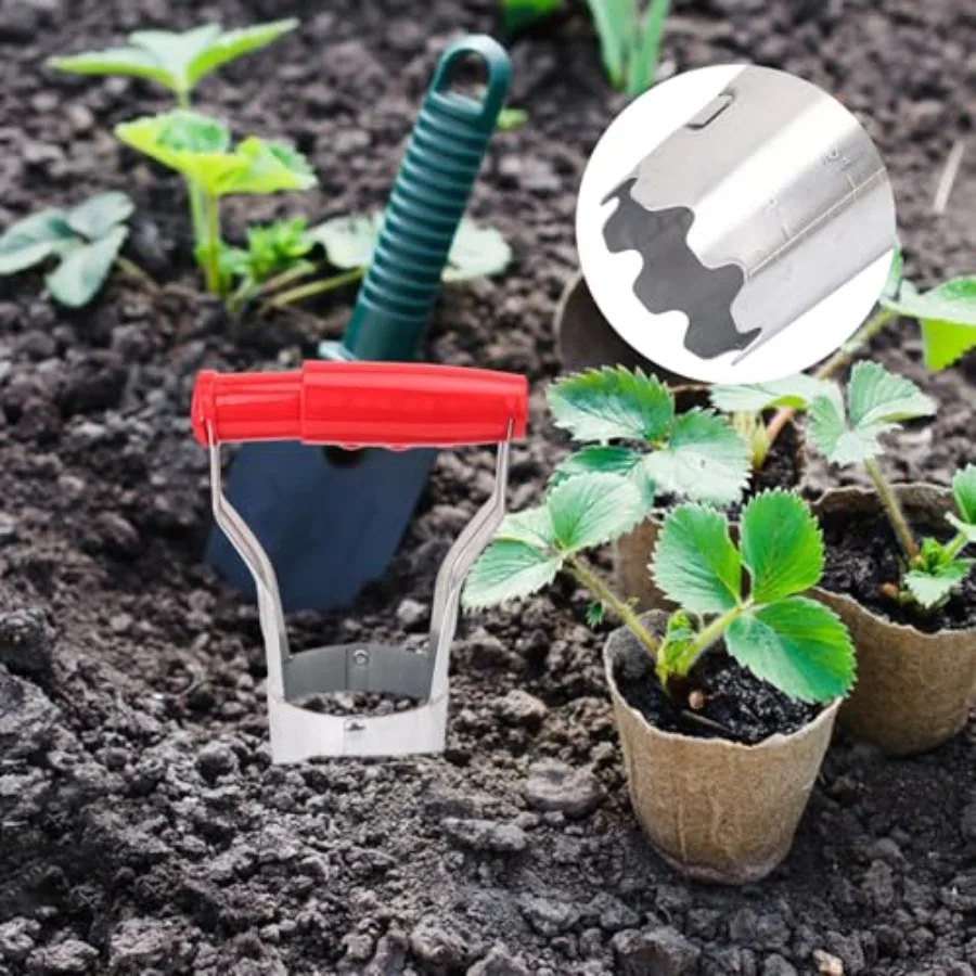 Paquete de 10 herramientas para plantar bombillas con profundidad marcada para una plantación eficiente de tulipanes y narcisos, herramienta de trasplante versátil para Gar