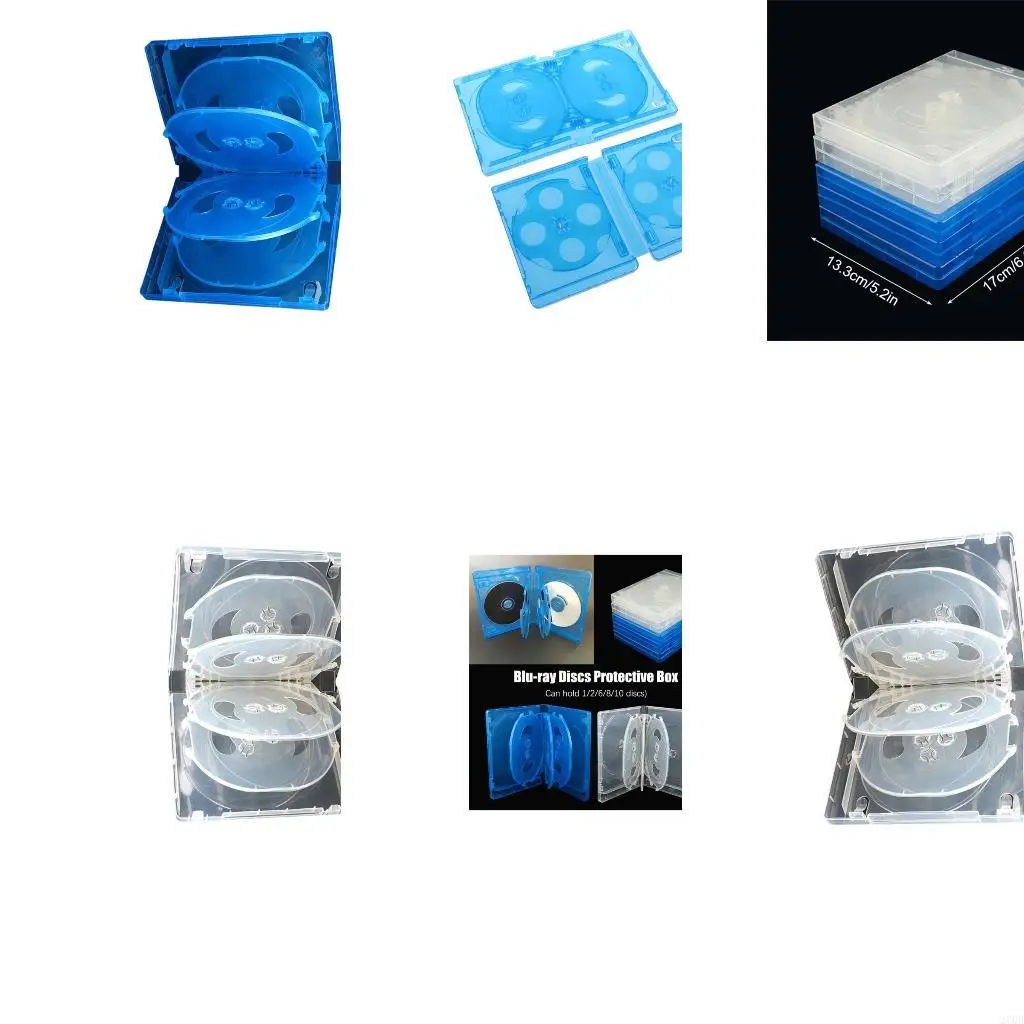  10 DVD Jewelry Case with Assembled Clear Tray Standard Empty Clear Replacement