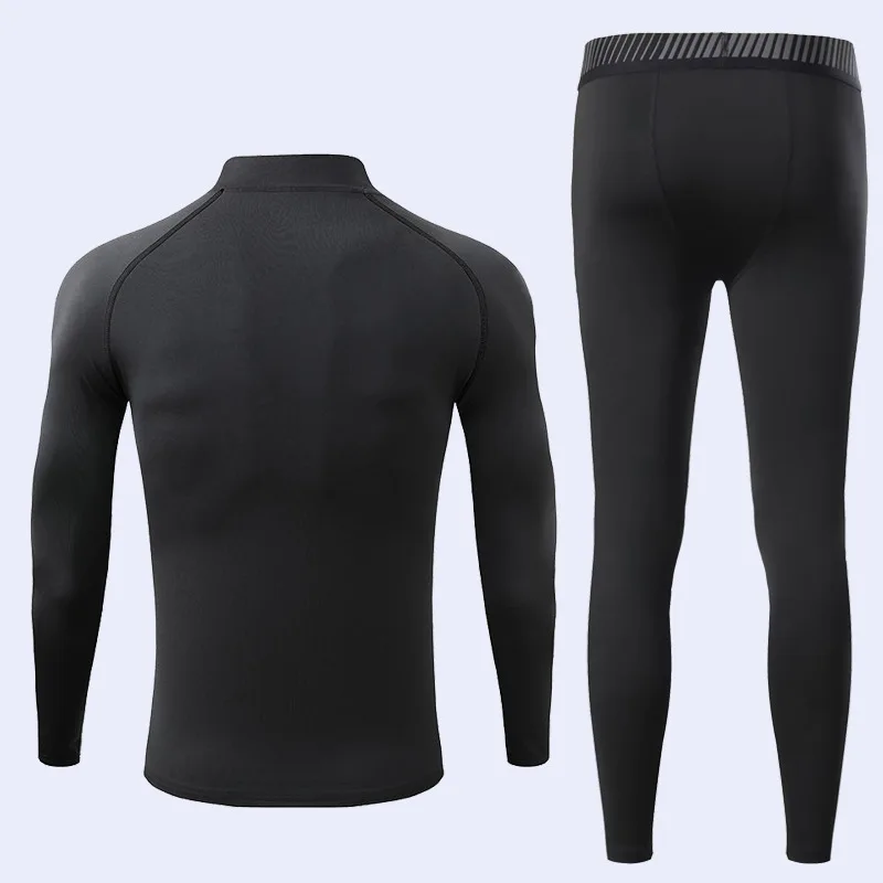 Dry Fit Men's Sports Thermal Underwear Sportswear Clothing Set Training Jogging Running Workout Gym Tights