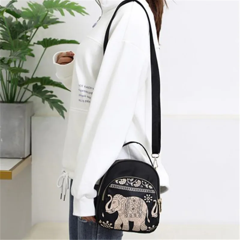 Damen Tasche neue lässige koreanische multifunktion ale Umhängetasche Mini Rucksack Oxford Umhängetasche Damen Einkaufstasche – Detail 7