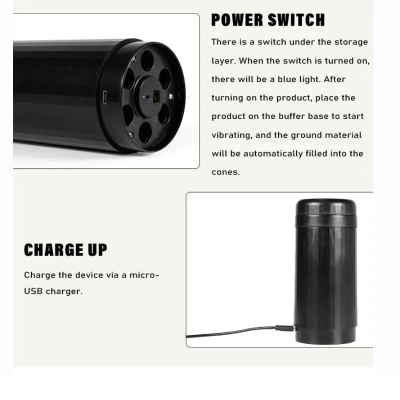 Electric Tobacco Grinder Rolling Paper Filling Machine Dry Herb Crusher Grass Grinders for Smoking Accessories Cool Gadget