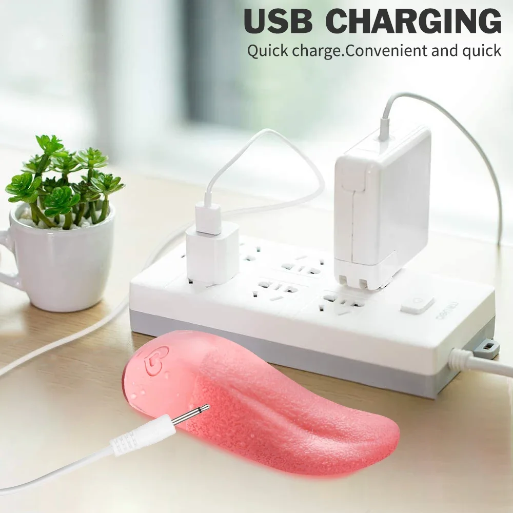 Realistic Tongue Vibrator G-spot Vagina Stimulator Smart Heating Female Masturbator Nipple Massager Erotic Sex Toys for Couple