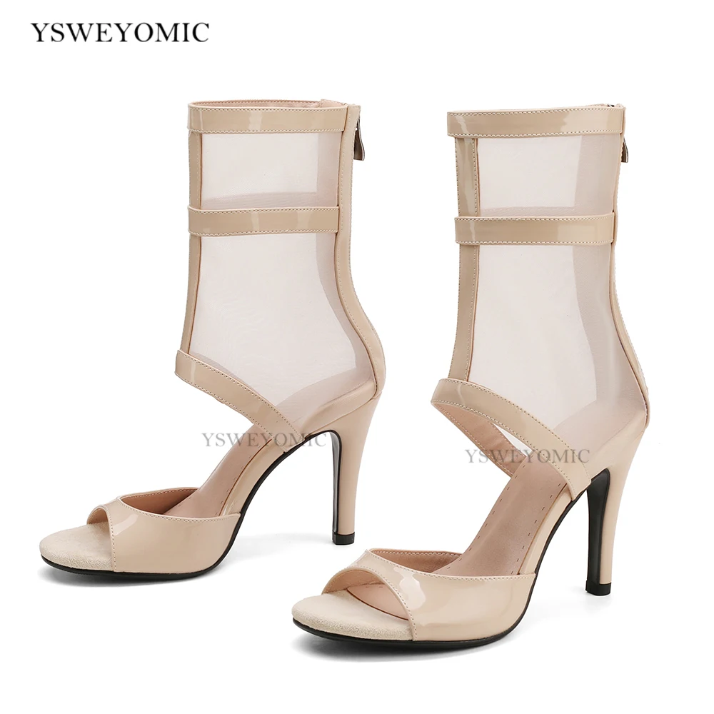 Dance Heels Summer New Style Beige Black Silver Customized Jazz Dancing Shoes Rubber Suede Sole 7.5cm 9cm 11cm Salsa Heels