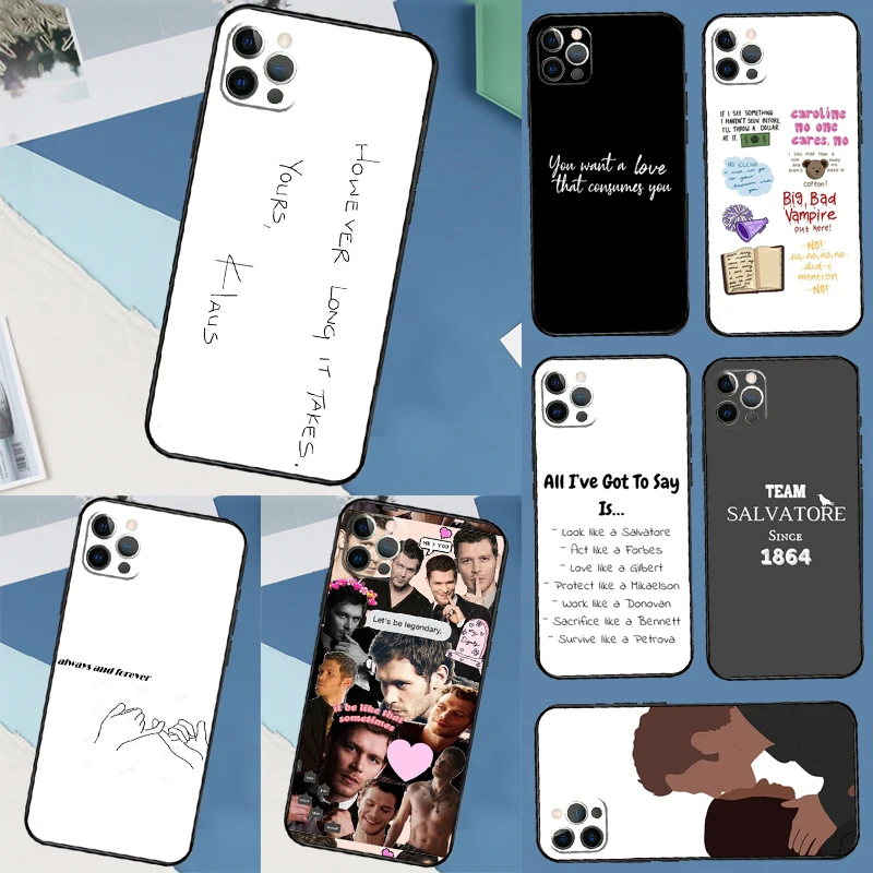 حافظة يوميات مصاص الدماء لهاتف آيفون 17 Air 16 15 14 13 11 12 Pro Max 13 mini XR 15 16 Plus 16e غطاء خلفي