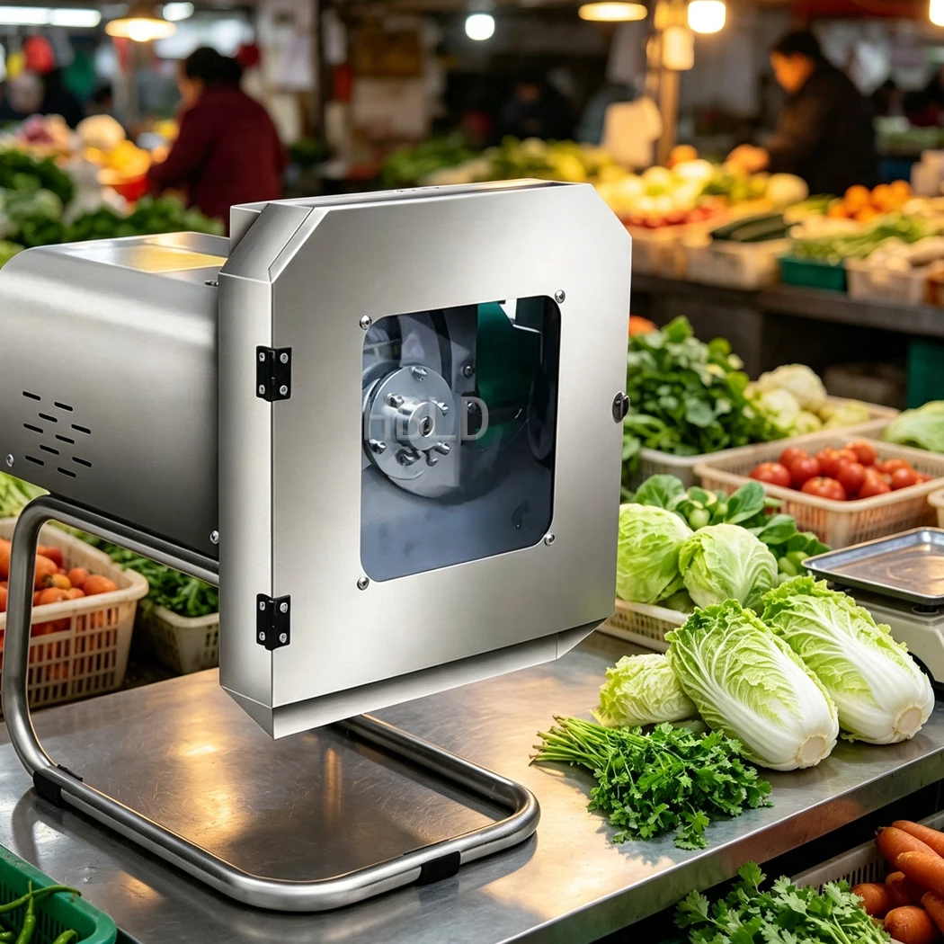 HBLD High‑Efficiency Vegetable Cutting Machine, Food Chopper 150‑300KG/H Processor for Making Dices Sections and Minced Meat