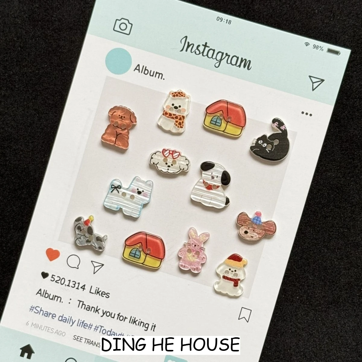 Baby Zoo Clothing - 10 個かわいい猫子犬ペンギンボタン看板漫画動物園ボタン DIY ベビー服装飾手作りアクセサリー