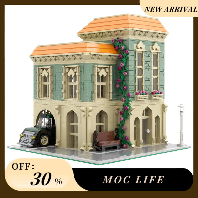 

[2308PCS] Customized MOC Post Office + Delivery Car Creative Building Blocks Set STEM Educational Toys Model Kit Birthday Gifts
