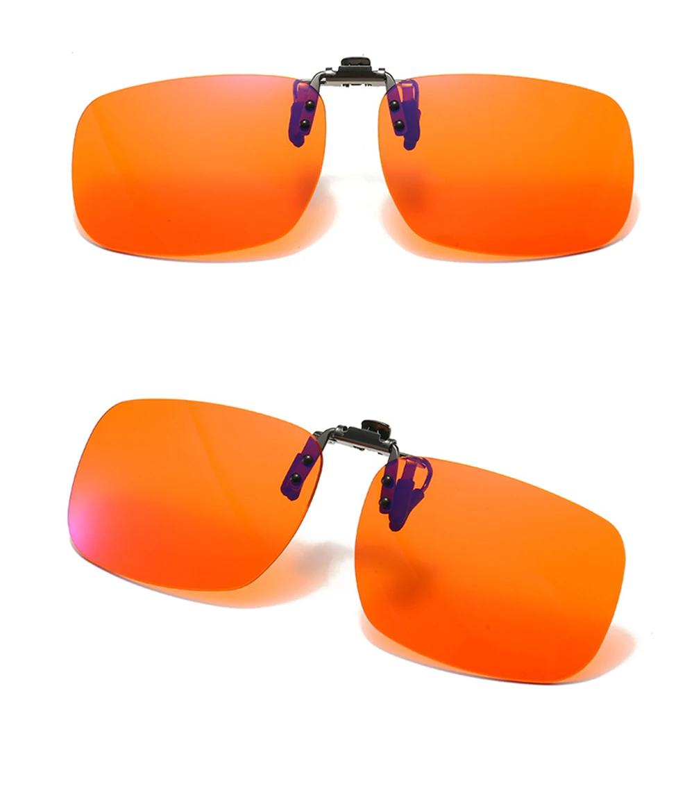 VIVIBEE Flip Up Clip On Blue Light Blocking Glasses Herren Computer Orange Anti Ray Filter Gaming Lens Damen Brillen – Detail 9