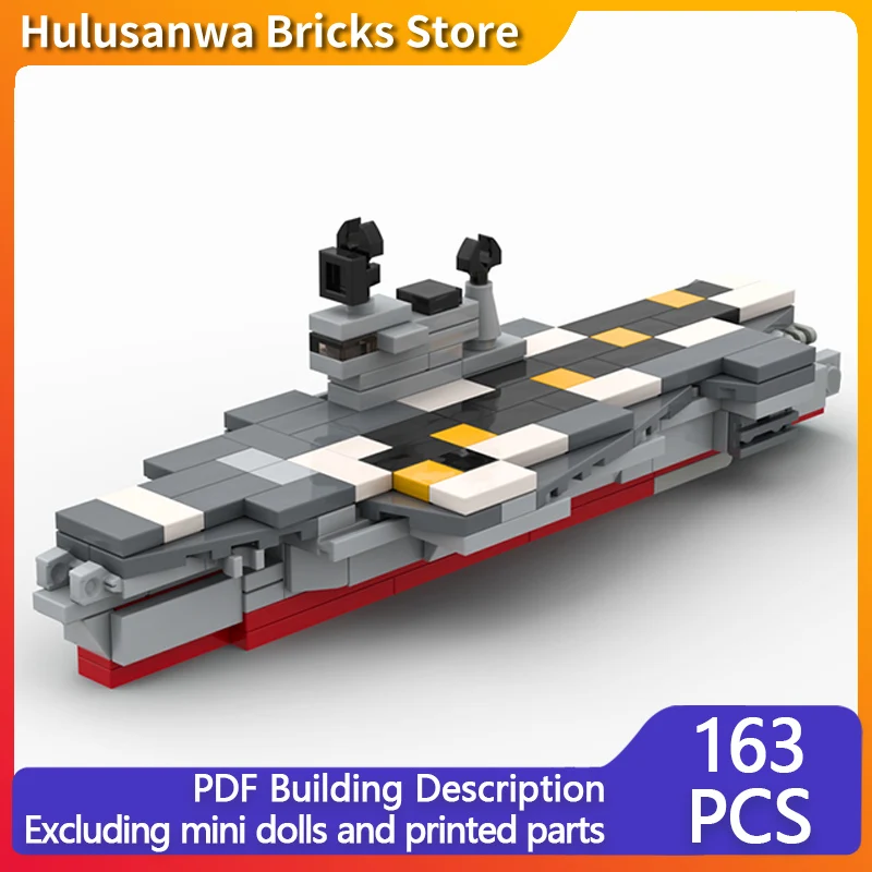 

USS Midway CV-41 Modern Military Vessels Model MOC Building Bricks War Equipment Modular Technology Gifts Holiday Children Toys