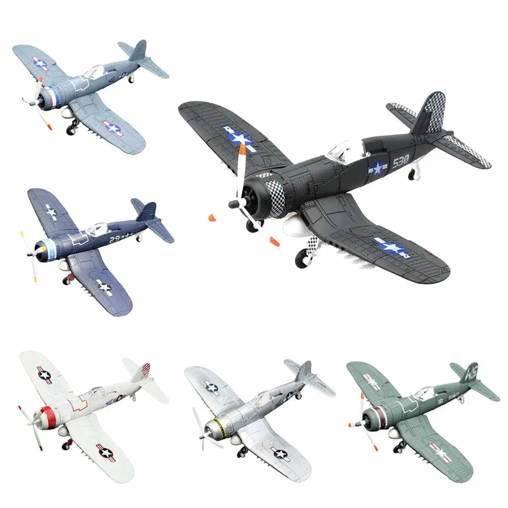 1/48 WWII F4U Fighter Model Plastic Aircraft Gift Office Bar Decoration