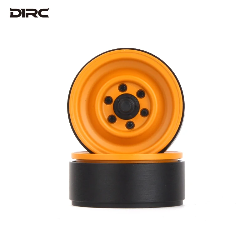 2pcs 1.7 Inch Metal Wheels Hub Camel Cup Rim for 1/10 RC Crawler Car RC4WD D90 D110 AXIAL SCX10 Traxxas TRX4 Defender TF2 Parts