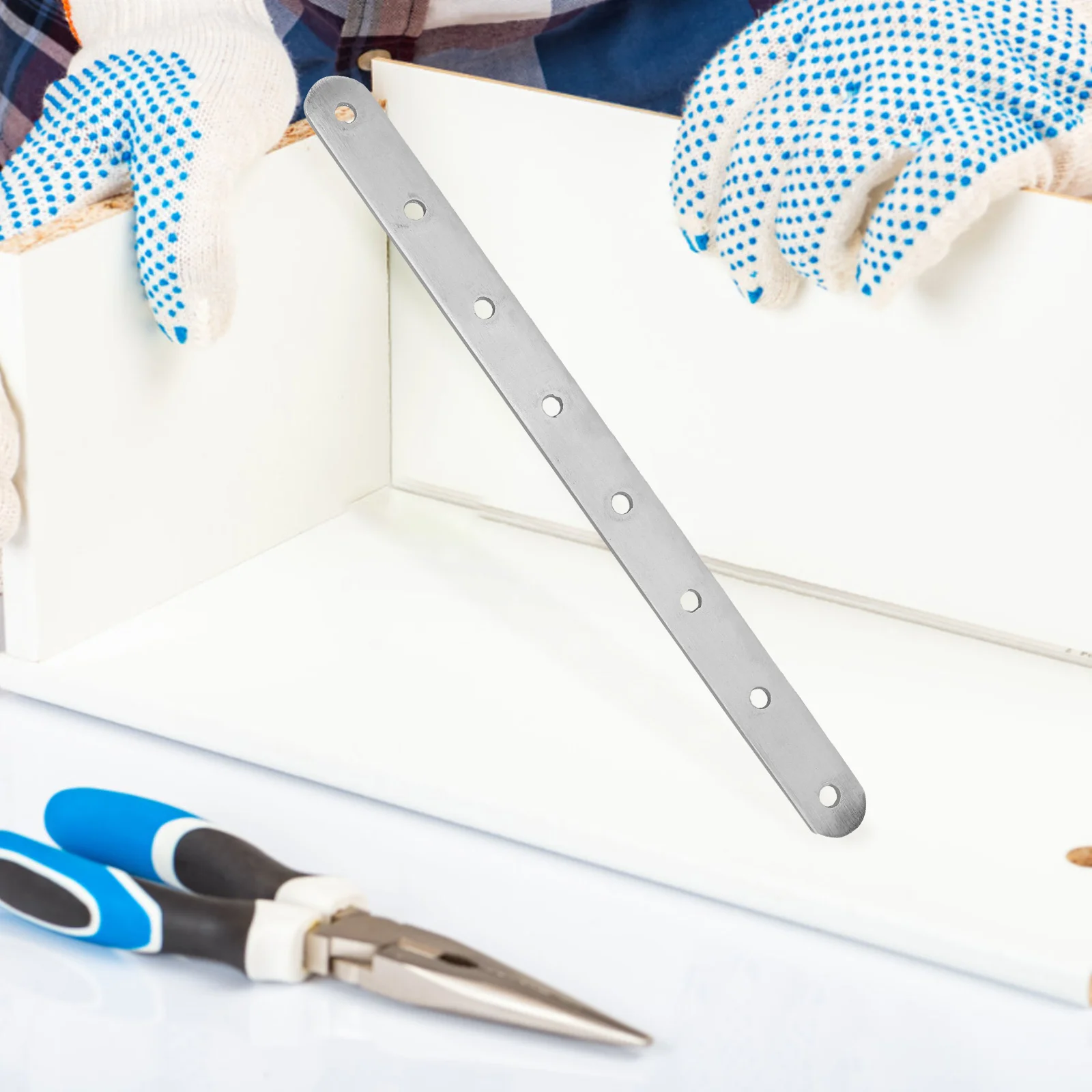 

2 шт. плоские прямые кронштейны из нержавеющей стали для деревянных соединений, монтажные пластины для угловых скоб, прочный фиксатор мебели