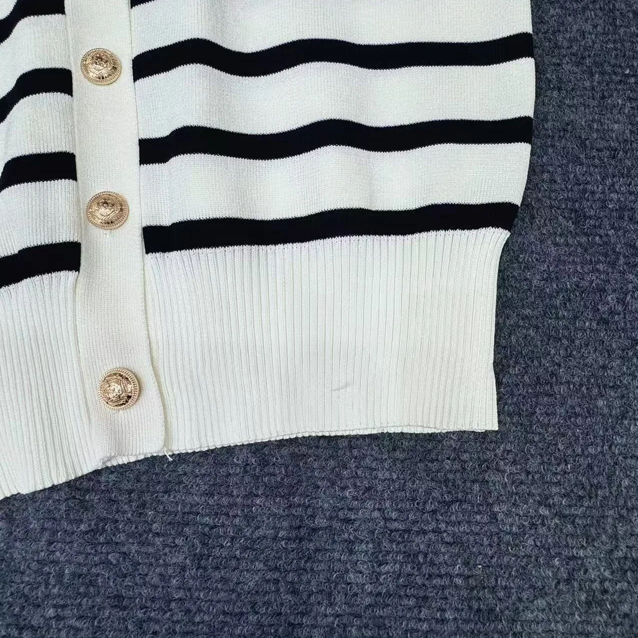 2025 verão listrado camisola de malha cardigan feminino manga curta único breasted malhas topos moda vintage casual solto jumpers