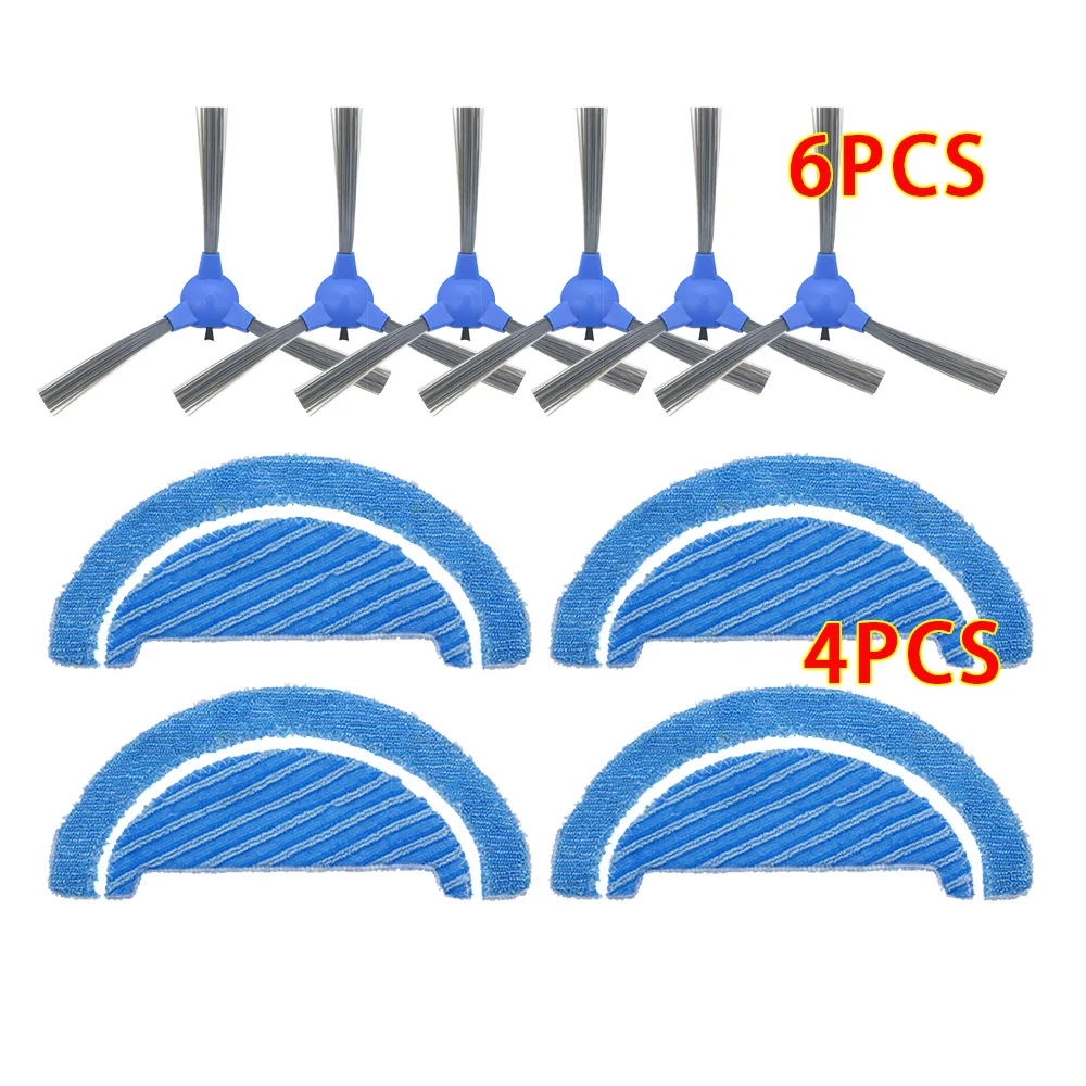 Kain pel sikat samping Filter HEPA untuk Cecotec Conga Excellence 1090 Robot penyedot debu Aksesori suku cadang Kit pengganti Robot