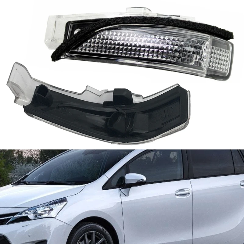 For Toyota AURIS C-HR COROLLA VERSO Rearview Mirror Turn Signal Light LED Indicator Blinker Repeater With Bulb 81741-02040