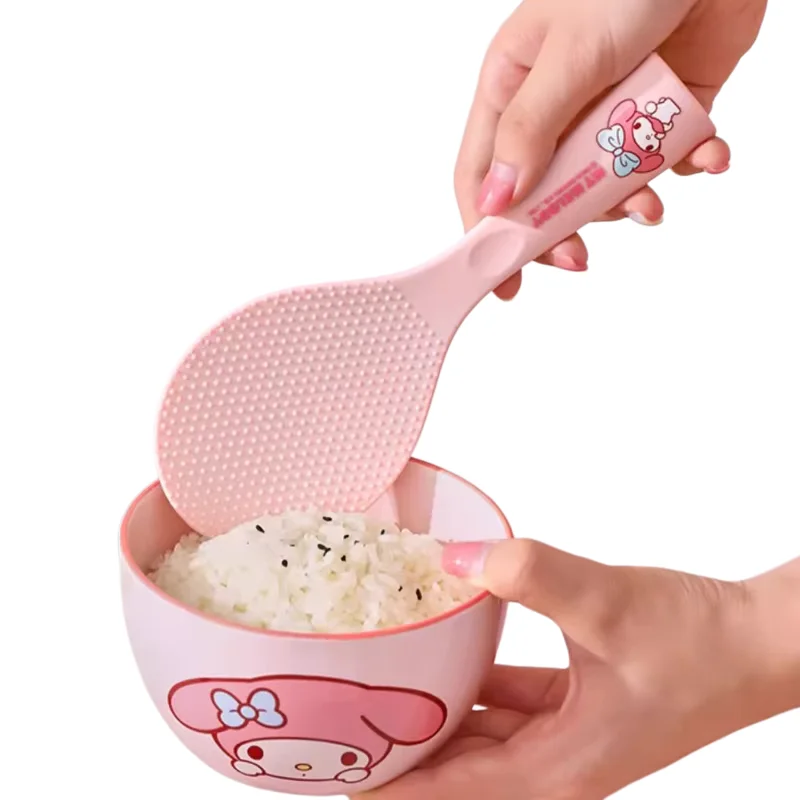 

Cartoon Pattern My Melody Plastic Large Rice Spoon Kitchen Tool Electric Rice Cooker Parts Cinnamoroll Non-Stick Vertical Spoon