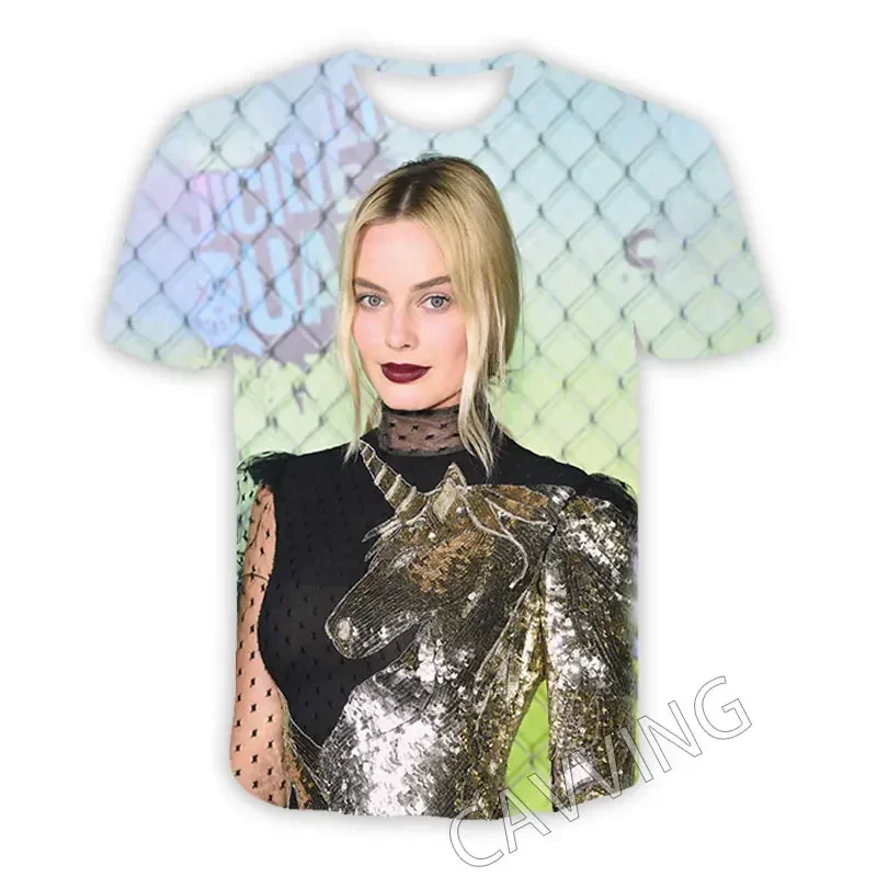 Margot Robbie  3D Printed  Casual T-shirts Hip Hop Tee Shirts Harajuku Styles Tops Fashion Clothing  for Women/men   T01