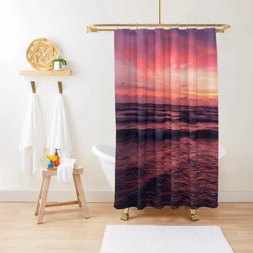 

Beautiful Sunset at the Beach | Vanilla Sky | Vanilla Twilight | Pink Sky Shower Curtain Bathroom And Shower Curtain