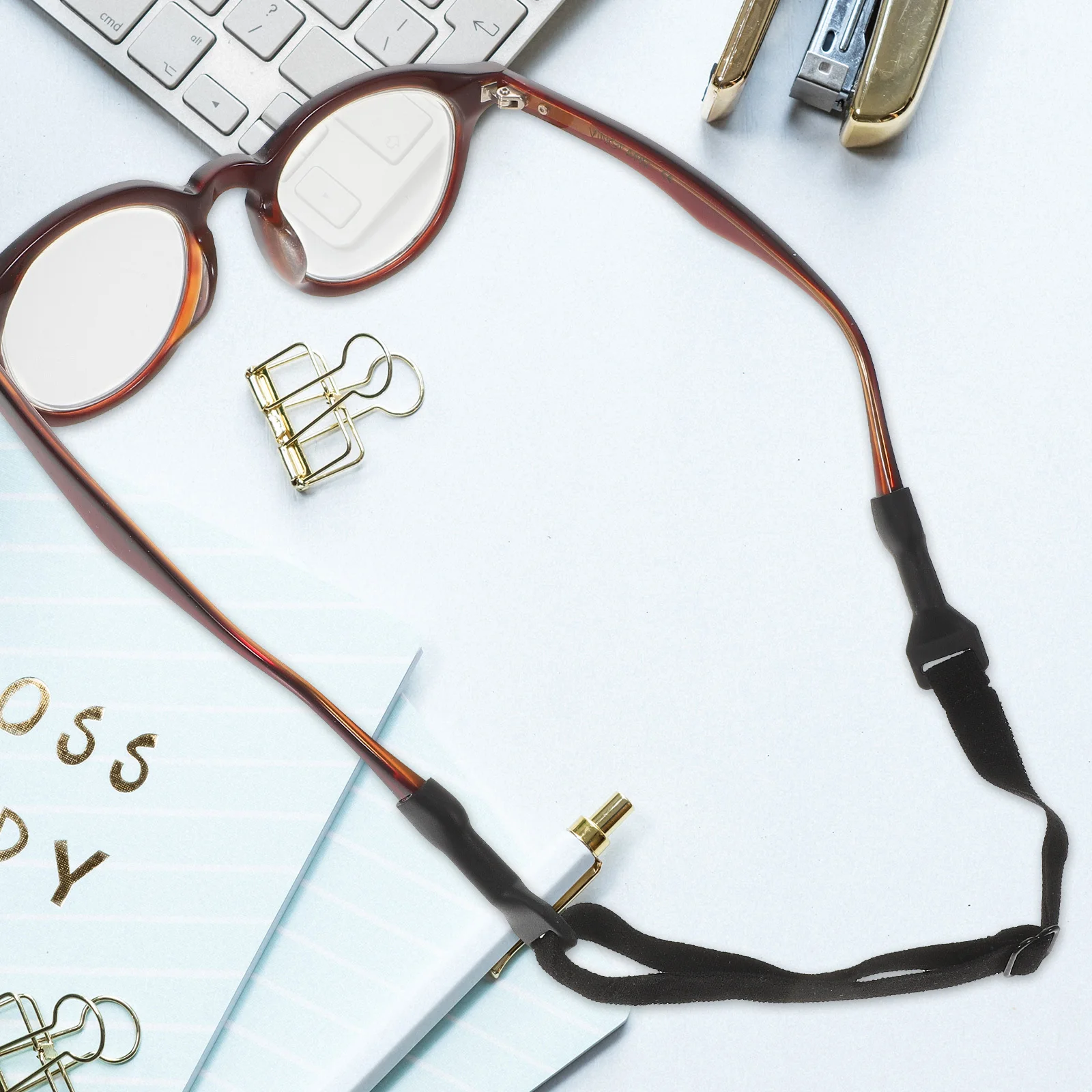 

4Pcs Glasses Strap Retainer Anti Lost Eyeglass Holder for Men Women One Size Fits Most Adjustable Comfort Long Time Wearing