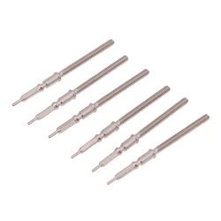 6Pcs Watch Steel Stem Kit Fit ETA2824 2834 2836-2 2846 Movement Steel Crown Stem Watch Stem Spare Parts Accessories