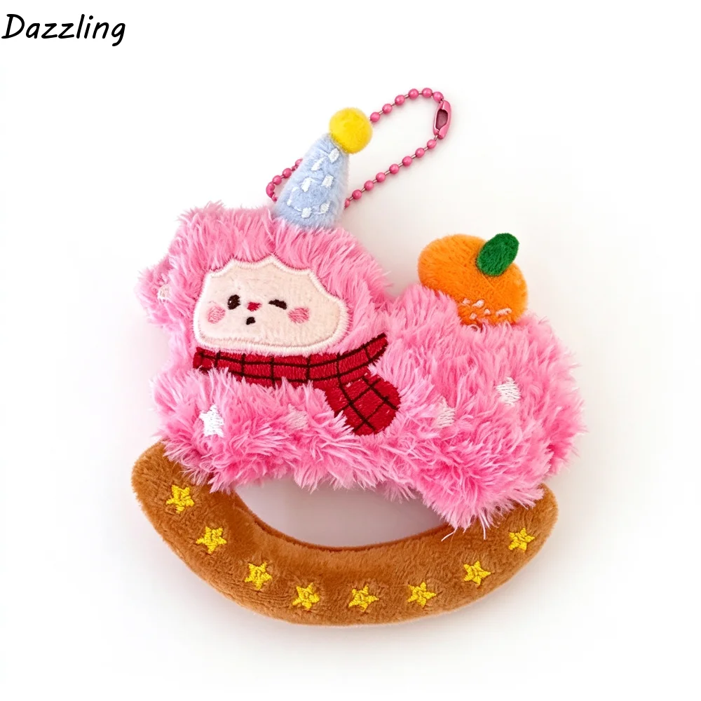 Bag Charm Fluffy Curly Haired Lamb Pendant Lightweight Soft Plush Sheep Keychain Cute Lovely Sheep Pendant Teen Girl