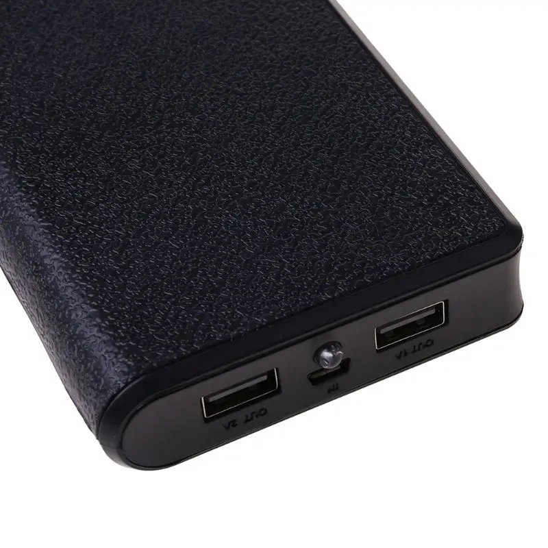 Dual USB 6x 18650 External Backup Battery Box for Case For Ph