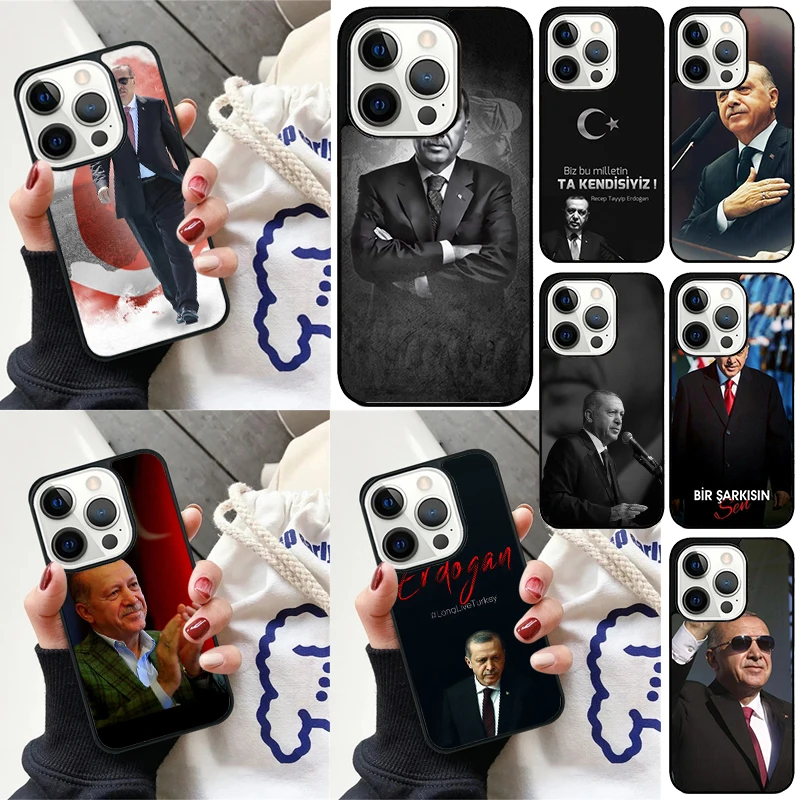 President Turkey Recep Tayyip Erdogan Cover For iPhone 16 13 14 15 Pro Max 12 Mini 11 15 Pro Max 7 8 Plus Max SE Phone Case