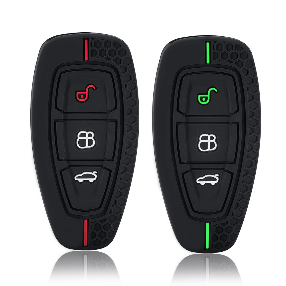 New Style Silicone Car Key Case For Ford ST Grand C Max Focus Mondeo Kuga Fiesta Ecosport Transit Kuga Silicone Remote Key Case