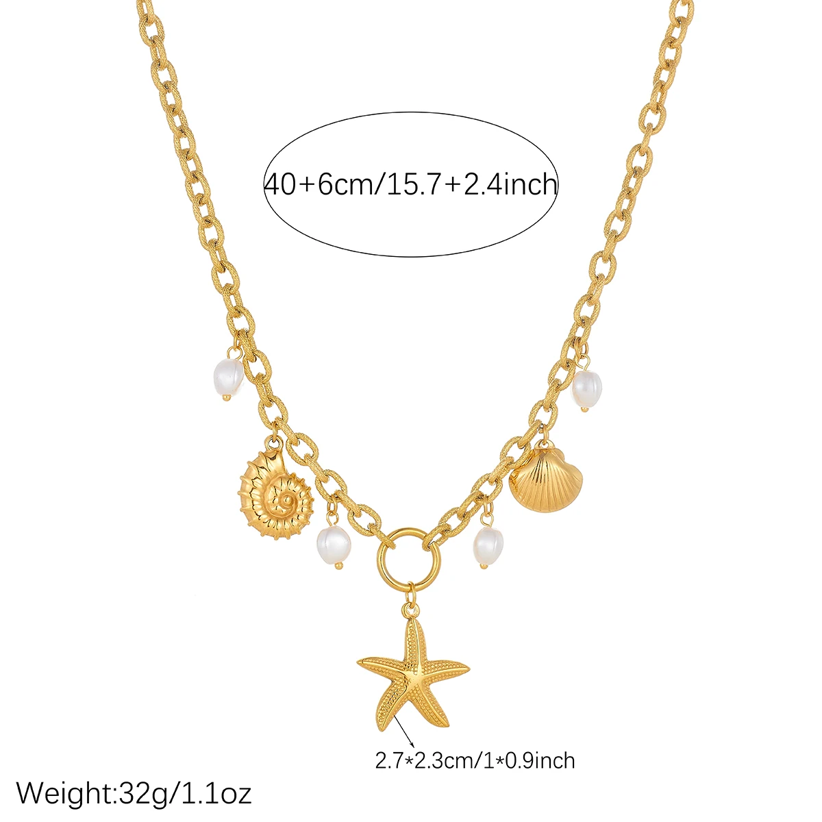 DIEYURO 316L Stainless Steel 18K Gold Plated Sunburst Inlay White Enamel Heart Pendant Necklace for Women Classic Jewelry Gift