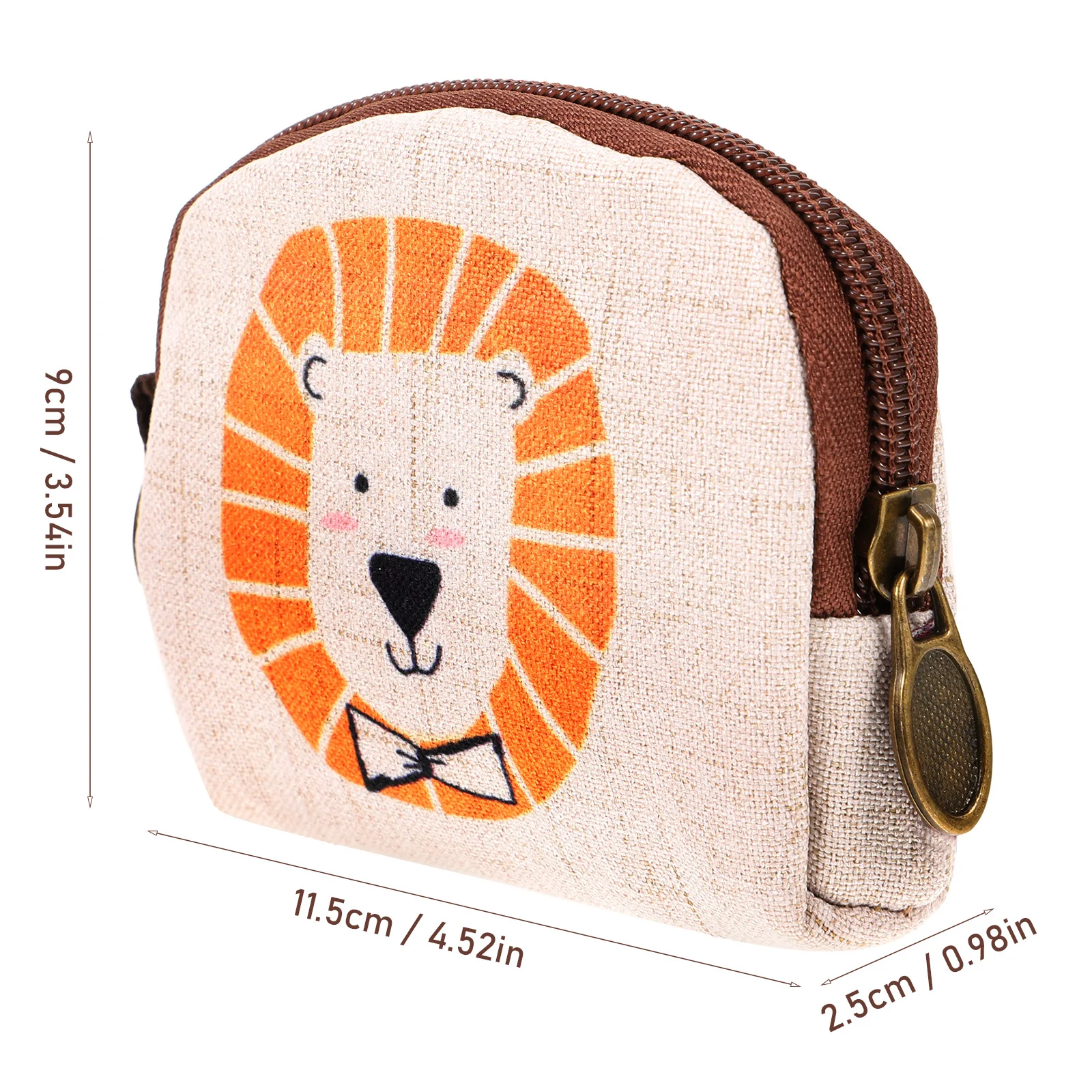 القطن الكتان عملة الحقيبة الكرتون طباعة صغيرة سستة المحفظة حقيبة مفاتيح المحمولة تغيير المحفظة للنساء محفظة نسائية للعملات المعدنية #2