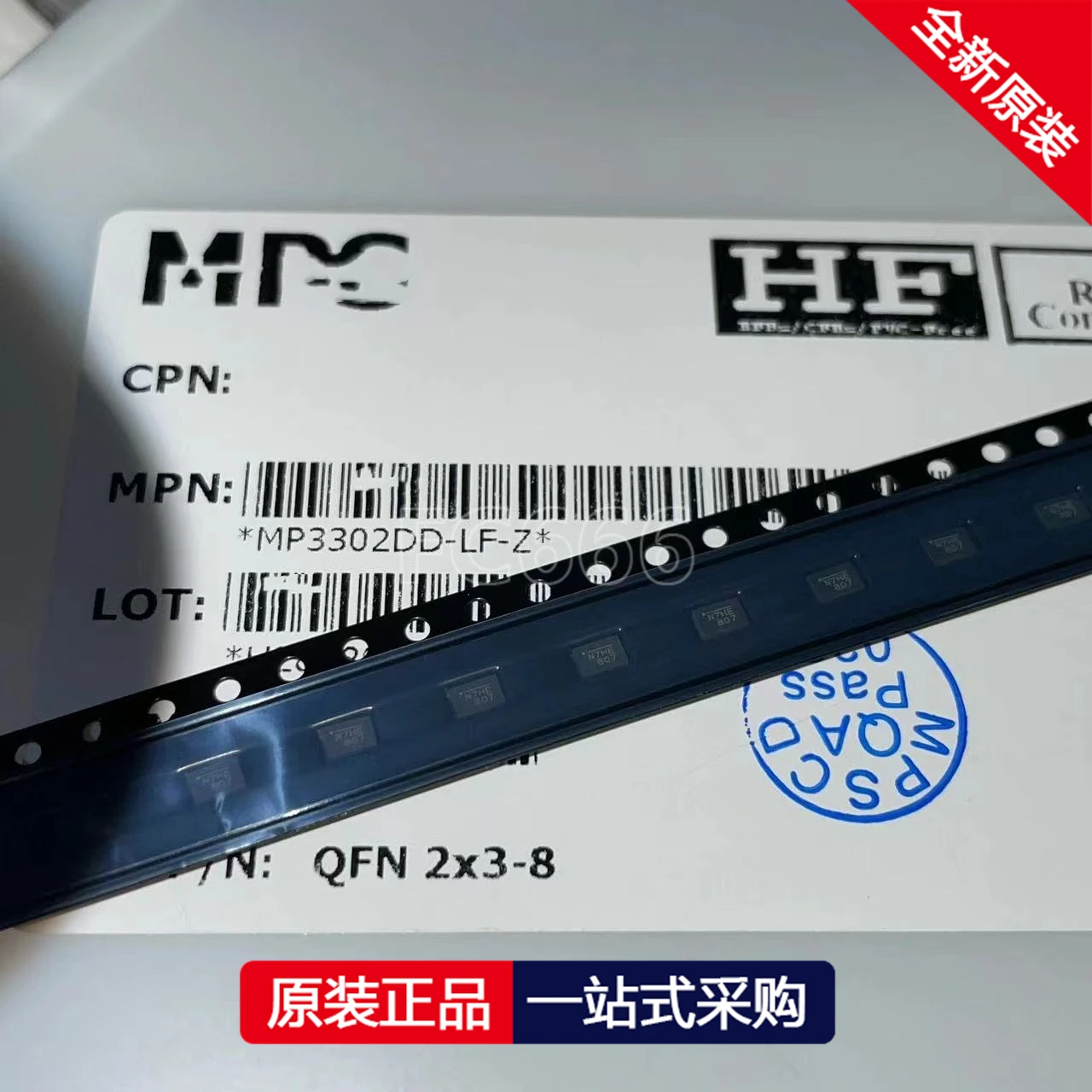 1PCS MP3302DD-LF-Z QFN-8 LED lighting driver 1.3A, 1.3MHz WLED Driver