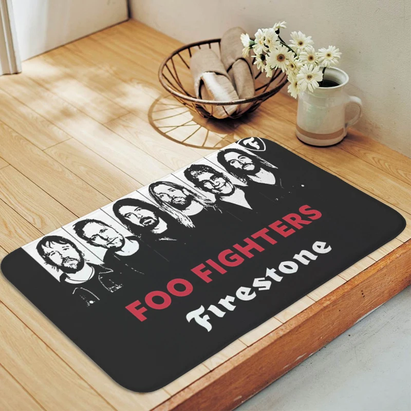 

Room Floor Carpet F-Foo F-Fighters Kitchen Hallway Bedroom Rug Entrance Door Doormat Balcony Foot Mat Home Decor Items