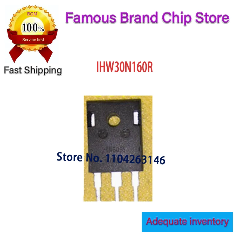 New Original H30SR5 IHW30N160R5 IHW30N160R IHW30N160  10PCS  IHW30N IHW30 IC Chipset TO-247