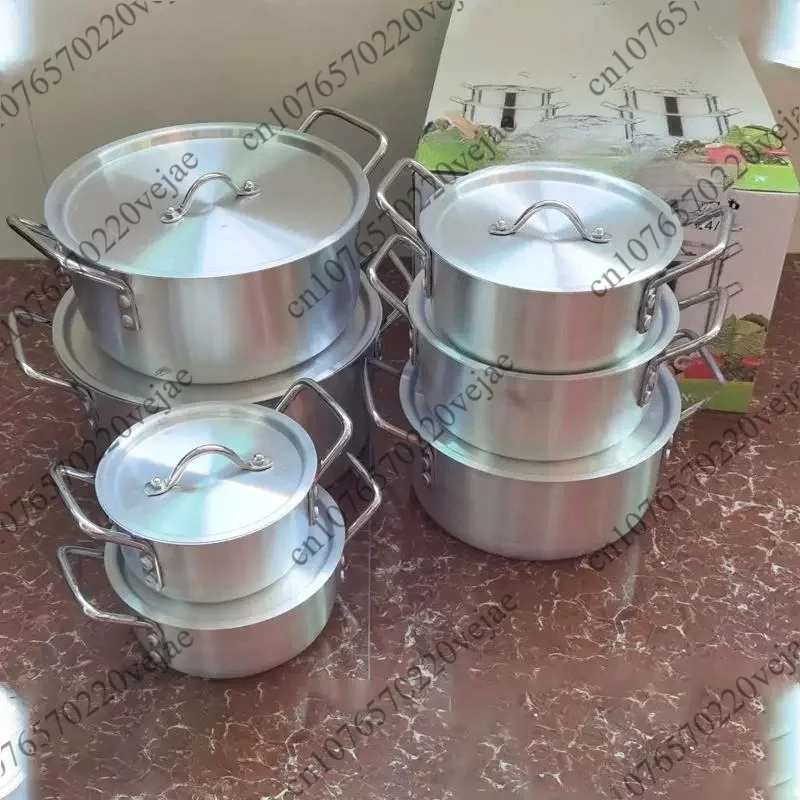 Best-selling aluminum pot 7-piece set for home use
