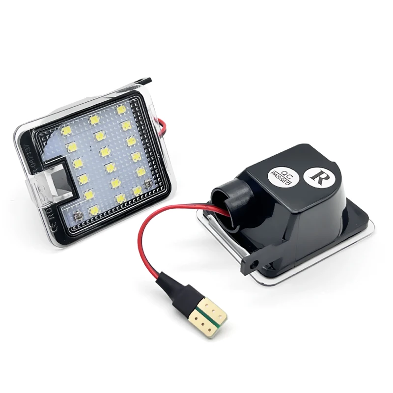 2Pcs For Ford Focus Kuga C-Max Escape S-Max Mondeo White LED Under Side Mirror Puddle Light